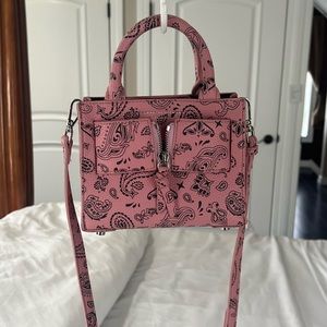 Brandon Blackwood pink bandana mini Kuei Bag w/ strap